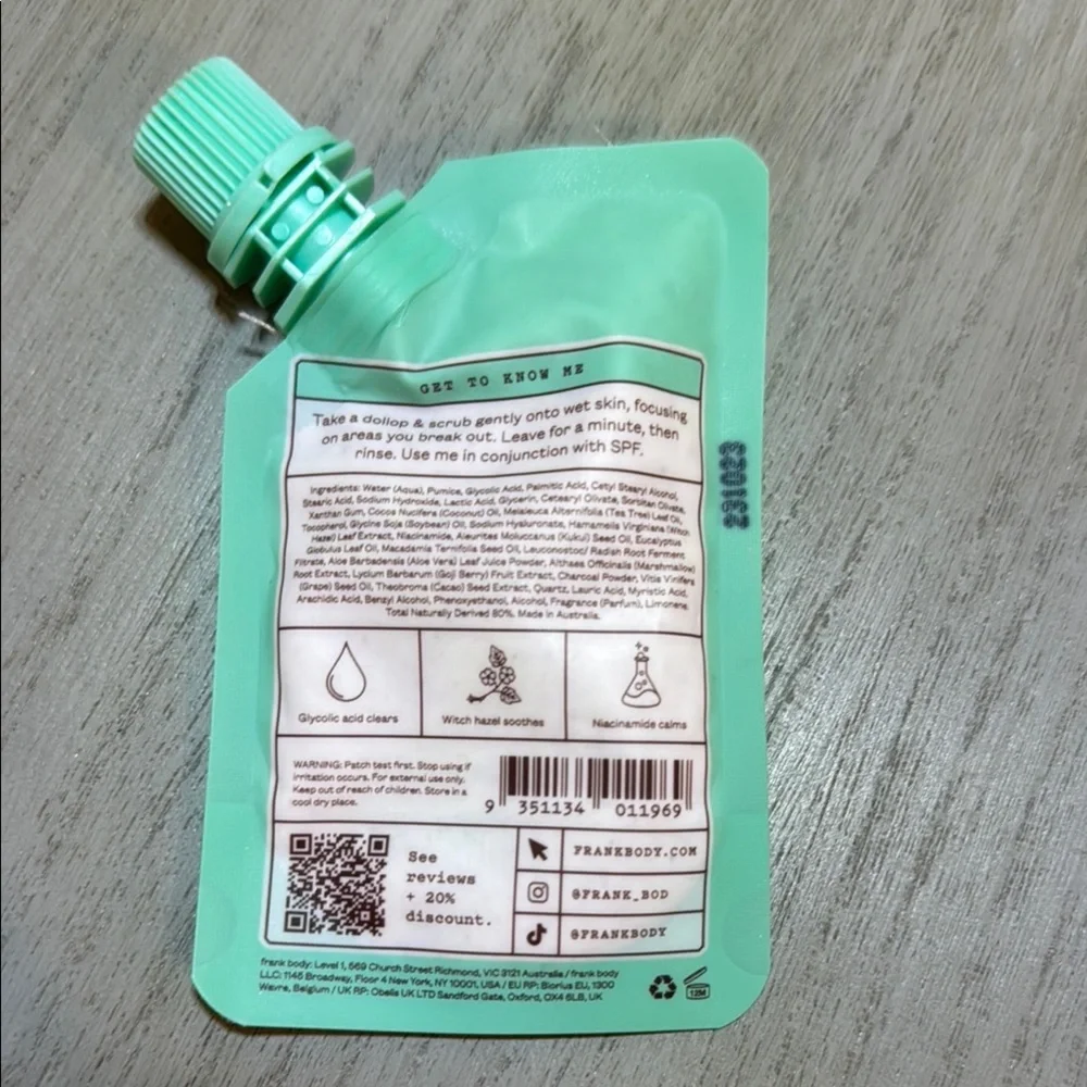 Glycolic Body‎ Scrub - Green
